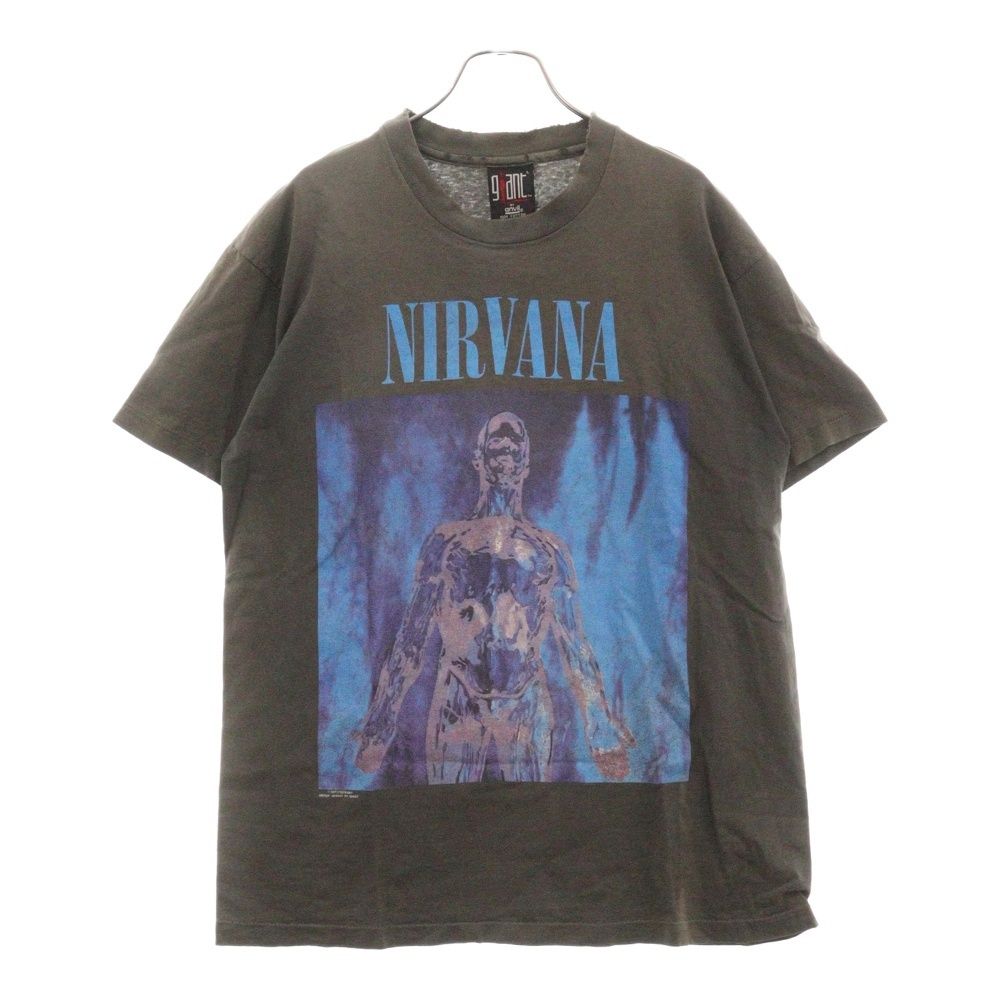 VINTAGE (ヴィンテージ) 90s VINTAGE NIRVANA SLIVER ニルヴァーナ スリヴァー 半袖Tシャツ ブラック GIANT by anvilボディ
