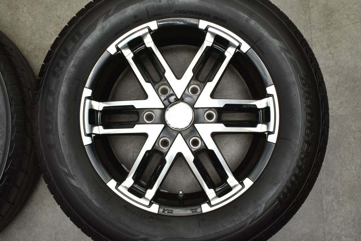 バリ溝】MKW MK-55 16in 6J +35 PCD139.7 ブリヂストン ルフト RVII