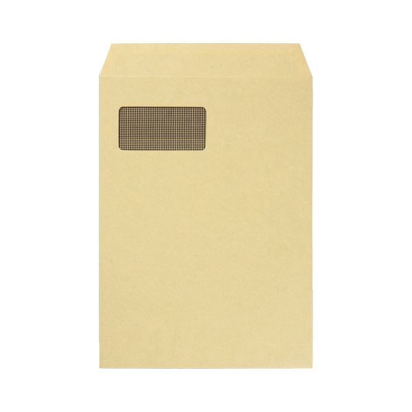 まとめ TANOSEE 窓付封筒 裏地紋付 A4テープのり付 85g|m2 クラフト 窓 グラシン紙 1パック 100枚 ×2セット