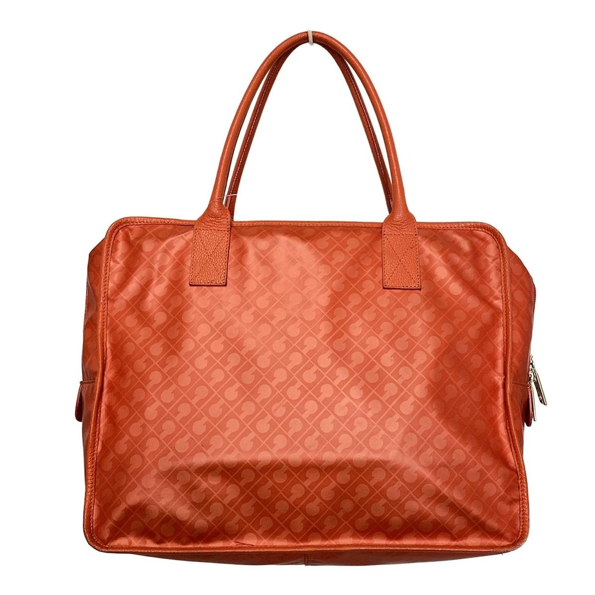 美品✨ゲラルディーニ ハンドバッグ ソフティ レザー×ナイロン オレンジ リボン 美品 ゲラルディーニ レザー×ソフティ×デニム バッグ｜Yahoo