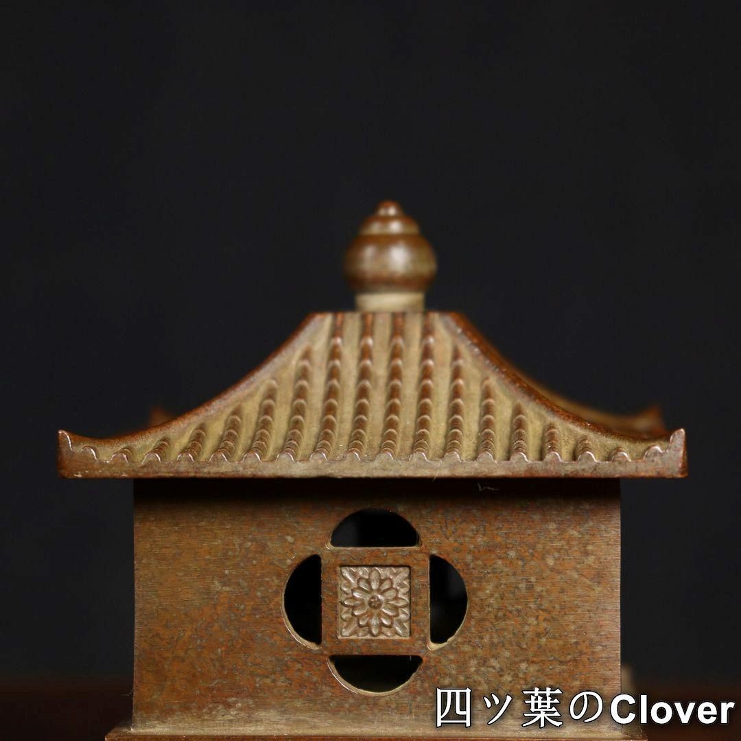 銅製 六角炉 香炉 茶道 書房香炉 香道具 装飾品 工芸品 置物