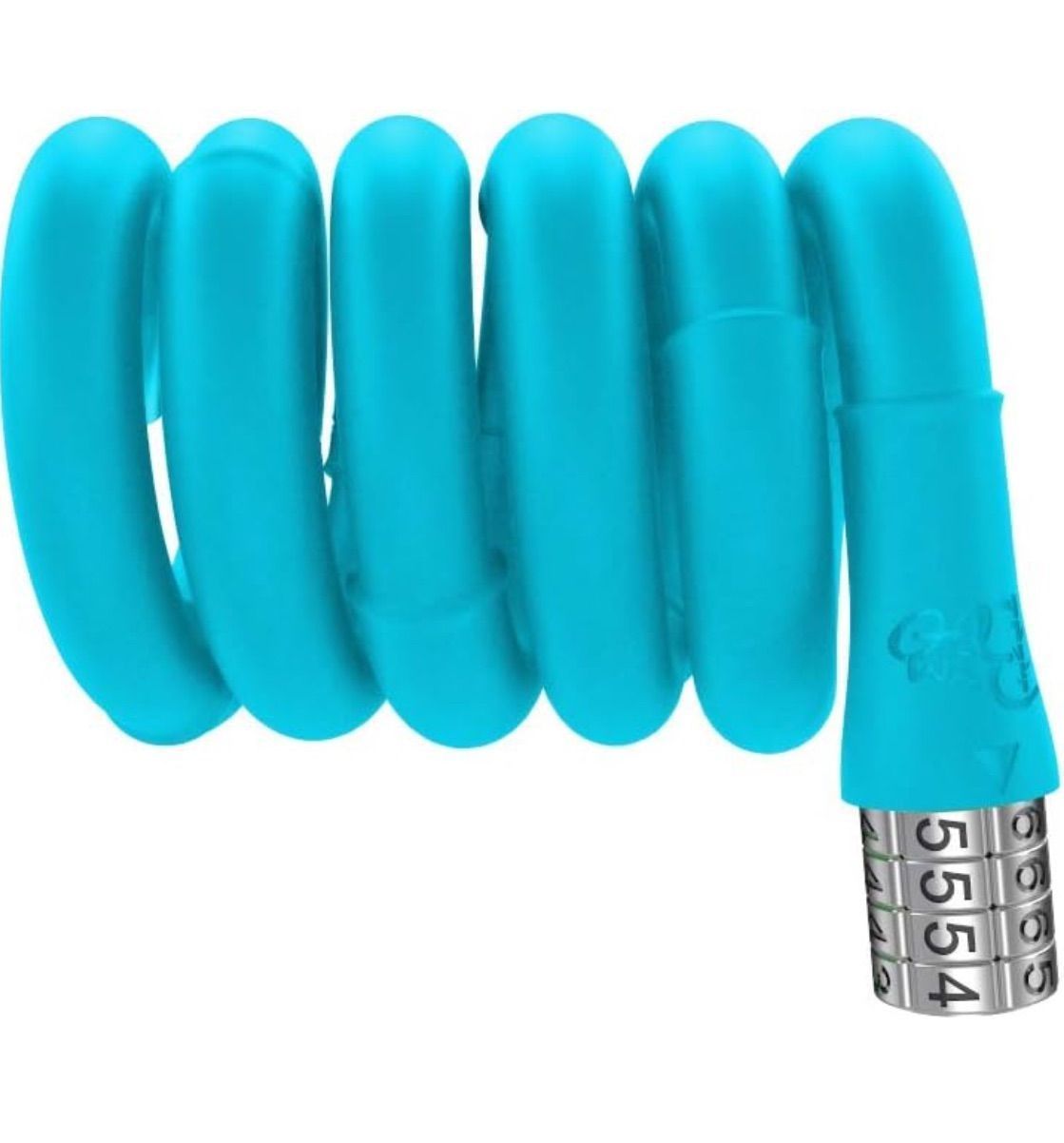 LC23 Volo バンブー シリコンコーティングケーブルロック ピーコックブルー 4ポジションコイルコンビネーションケーブル 自転車ロック 自転車セキュリティ 盗難防止ロック コードロックカバー ロード自転車 MTBバイク 折りたたみ自転車に最適