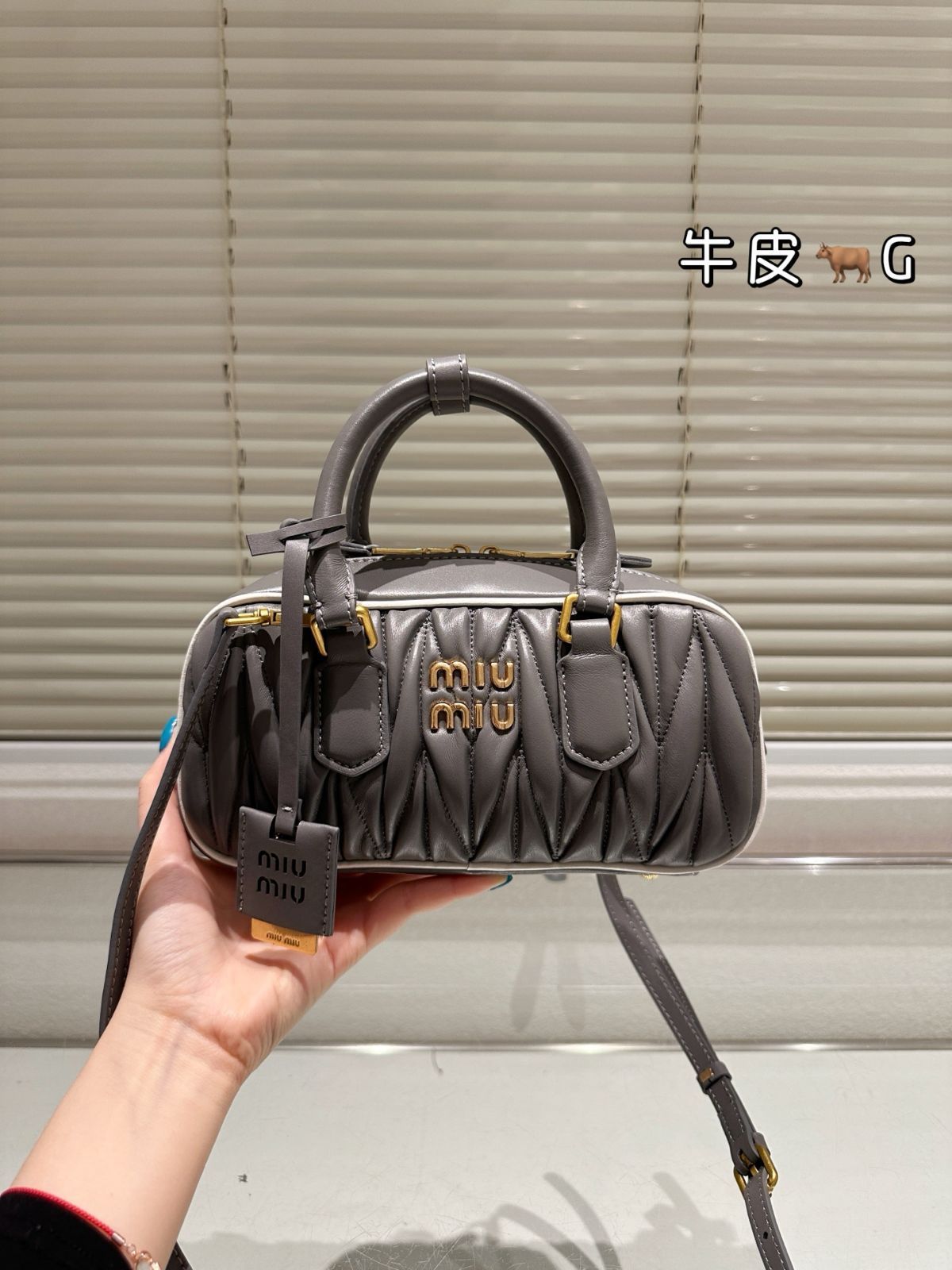 今日特価】Miu Miu SS25 Bowling Bag ミュウミュウ 2025 春夏