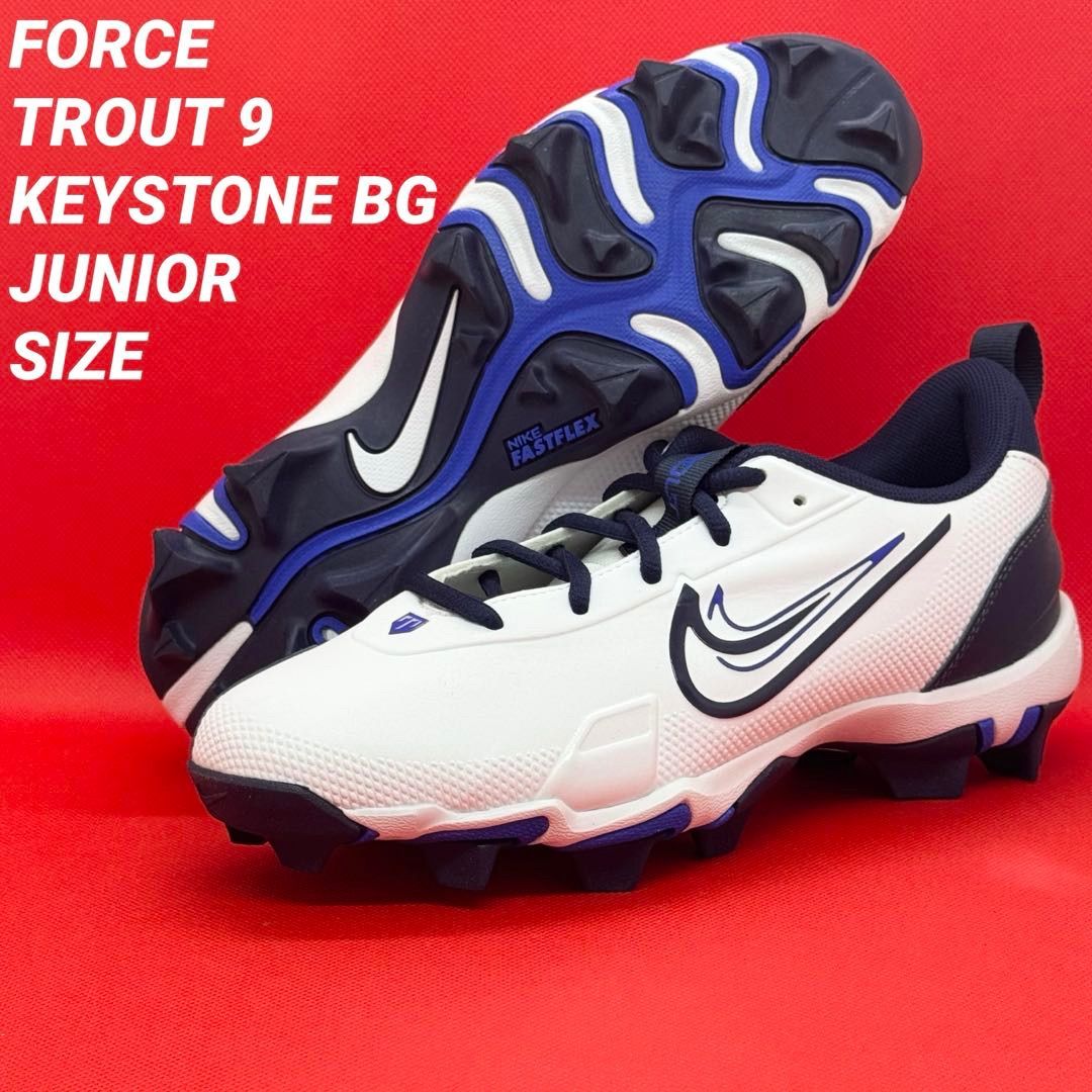 NIKE Trout フォーストラウト ホワイト レッド 野球 ポイントスパイク 新品 ナイキ 野球スパイク ポイントスパイク フォーストラウト9