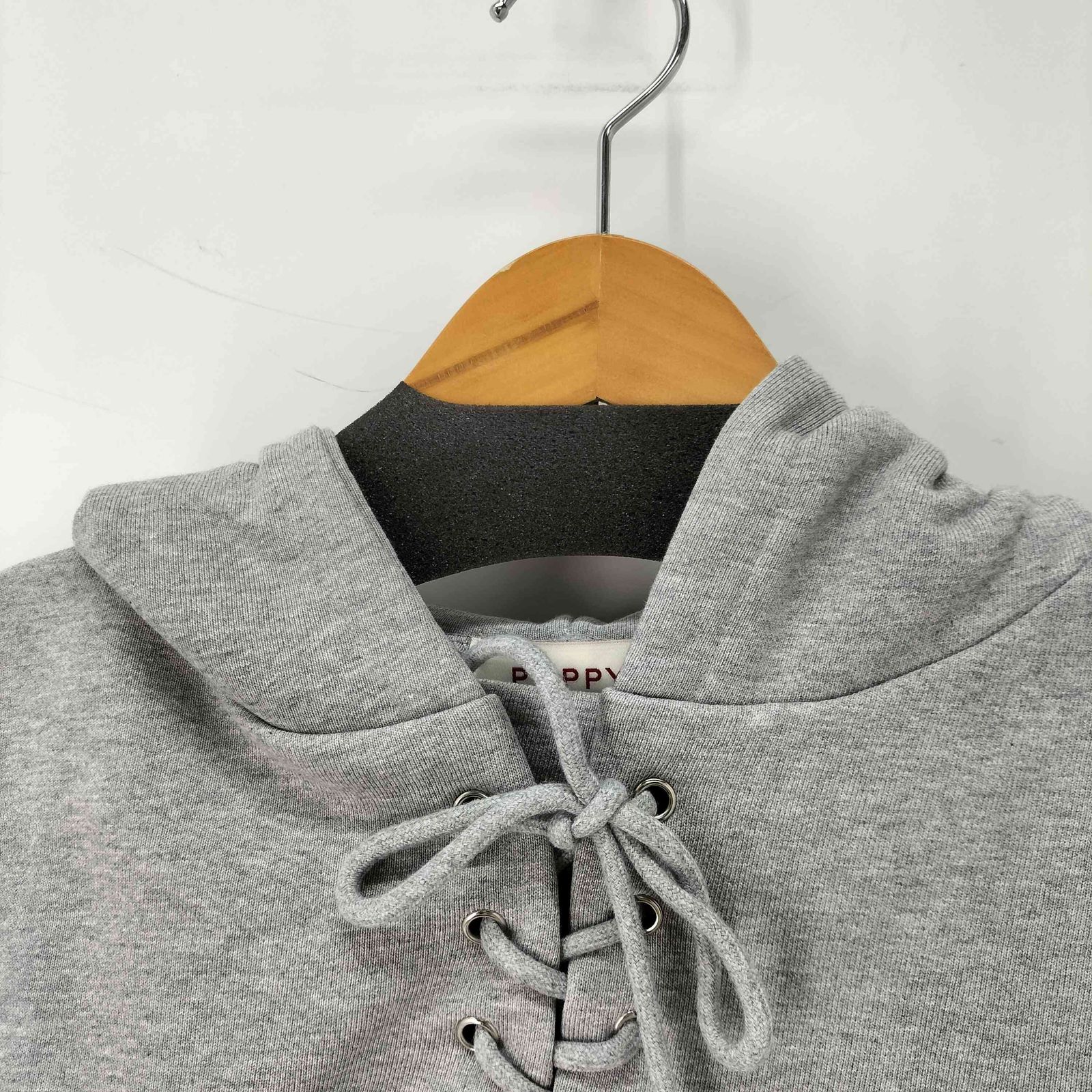 トップス poppy tulle docking hoodie Tulle docking hoodie（black） – POPPY