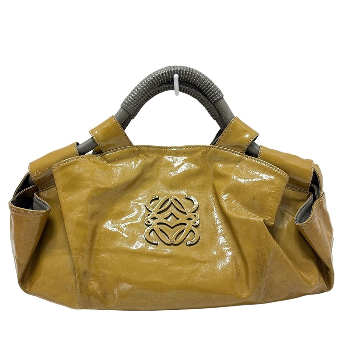 ロエベ　トートバッグ　ナッパアイレ LOEWE(ロエベ) トートバッグ ナッパアイレ グレー ラメ レザー
