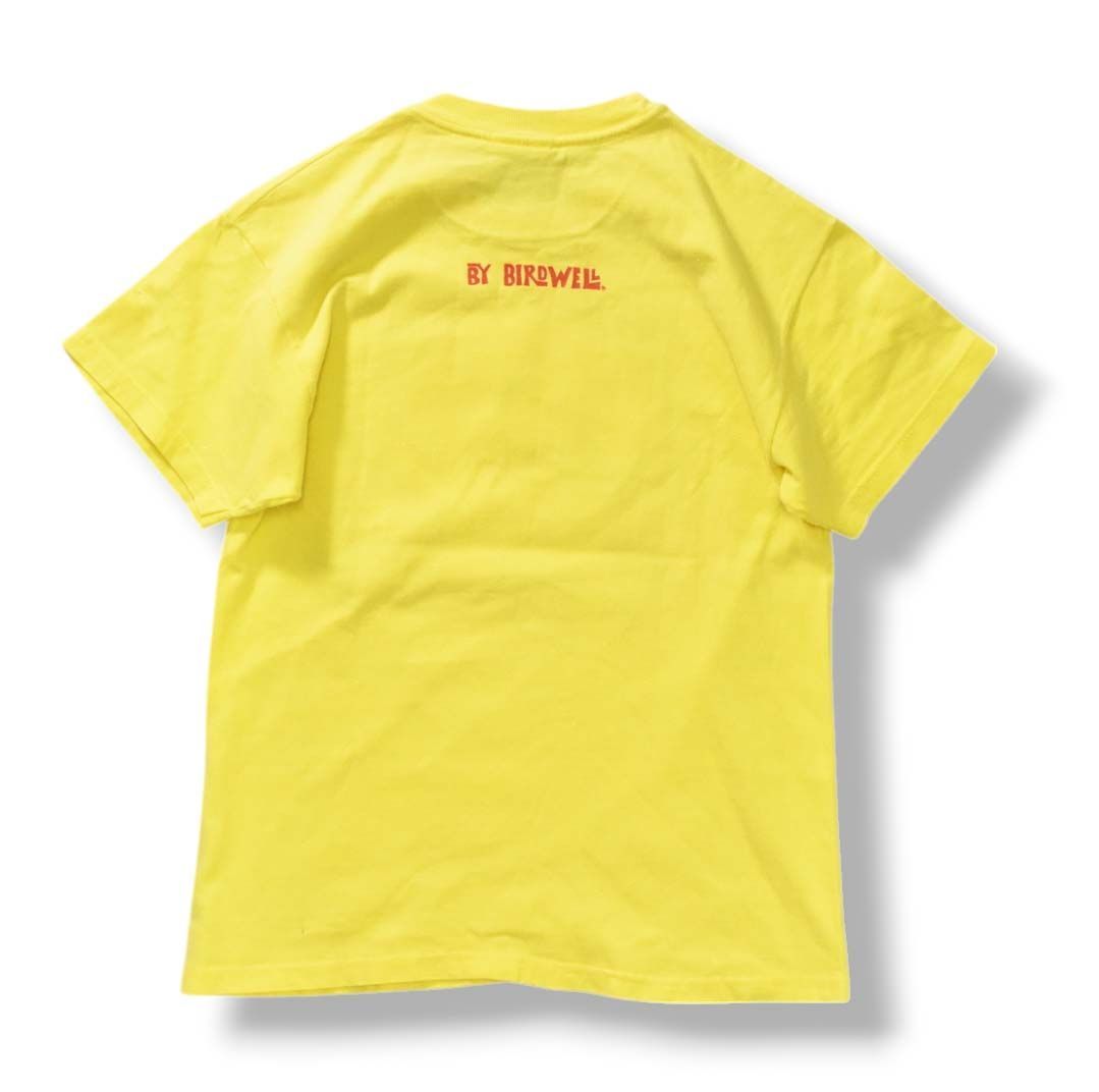 90sヴィンテージ USA製 バードウェル BIRDWELL バーディー プリント クルーネック 半袖 Tシャツ ネイビー レディース ♪ 90sヴィンテージ USA製 バードウェル BIRDWELL バーディー
