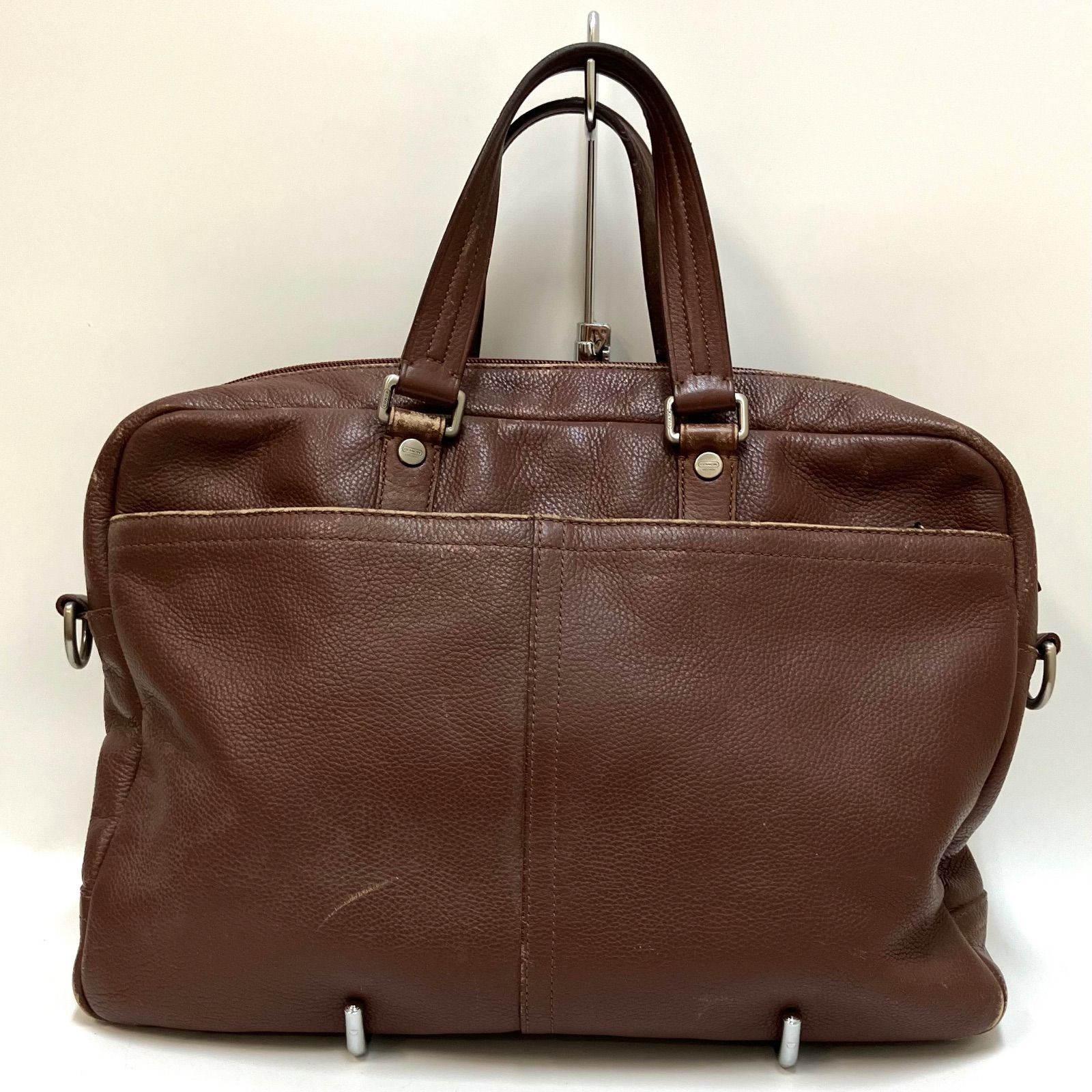 春セール‼️COACH ダークブラウン ビジネスバッグ コーチ＊トートバッグ ビジネスバッグ ブラウン☽ - メルカリ