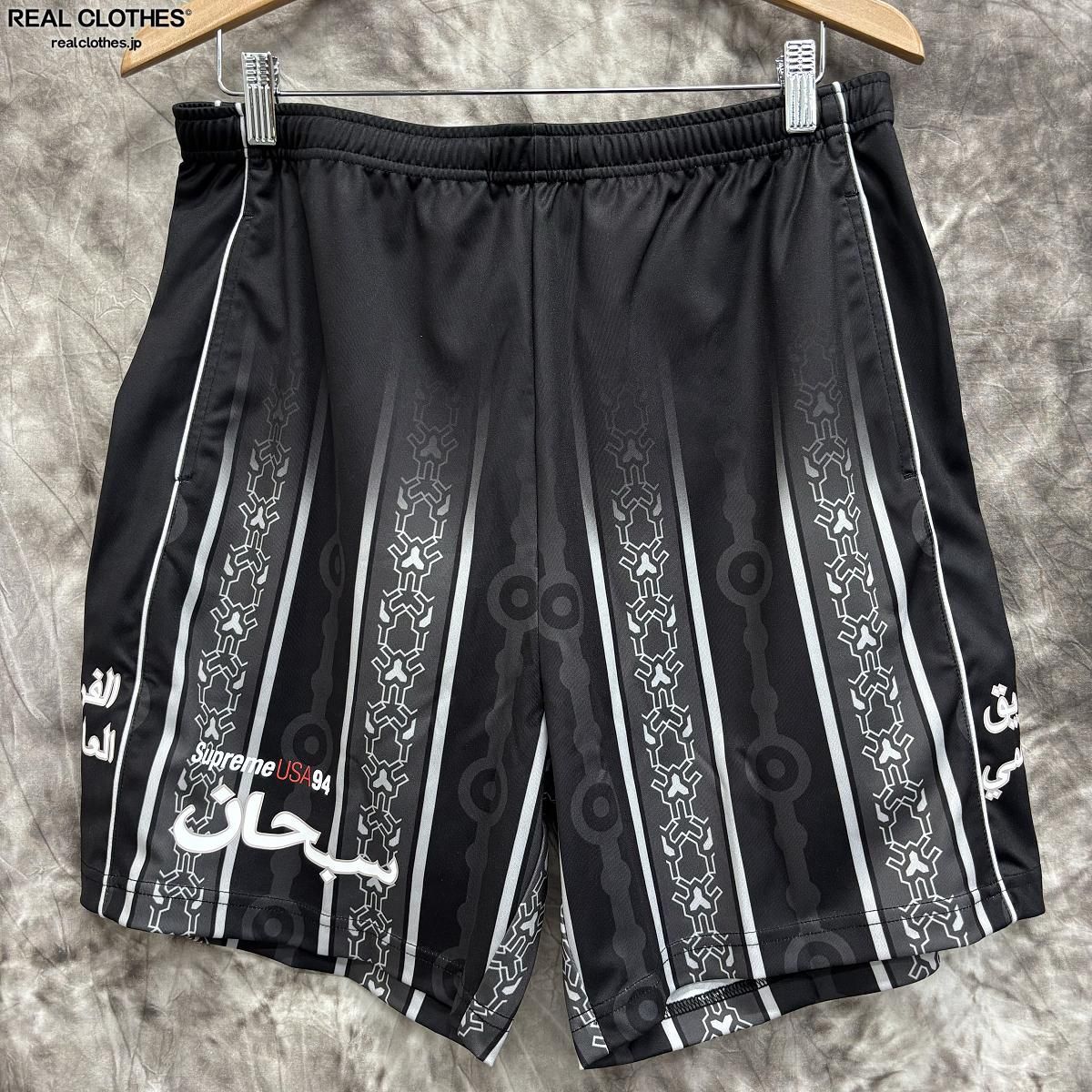 Supreme/シュプリーム【21SS】Arabic Logo Soccer Short/アラビック ロゴ サッカー ショート パンツ/ブラック/Ｍ  - メルカリ