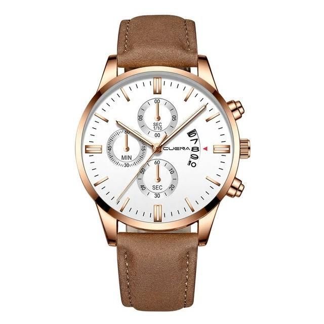 腕時計 アナログ クォーツ ウォッチ ビジネス シンプル 紳士 メンズ 高級腕時計 風格 ファッション ステンレス カレンダー Bsn-E-B -  アナログ（クォーツ式）