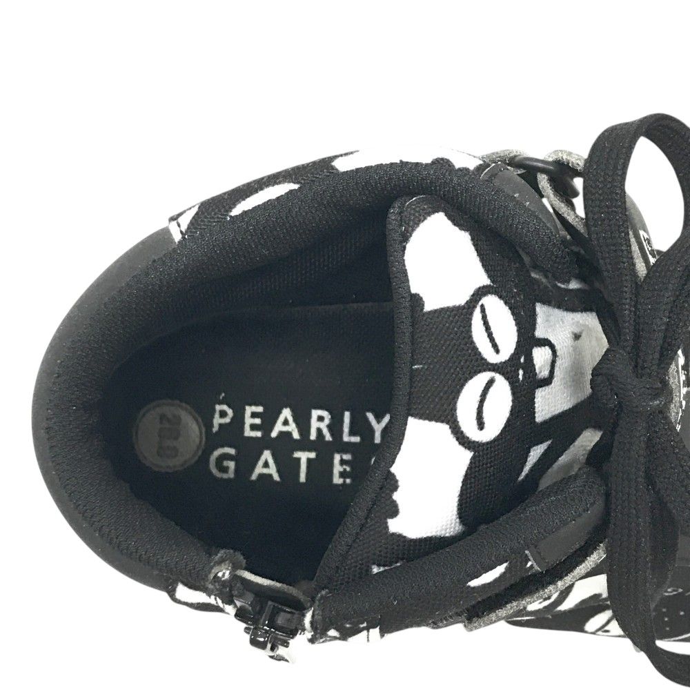 PEARLY GATES パーリーゲイツ  ハイカット ゴルフシューズ ニャロメ総柄 ブラック系 26 [240101411871] ゴルフウェア メンズ ストスト PEARLY GATES パーリーゲイツ ハイカット ゴルフシューズ