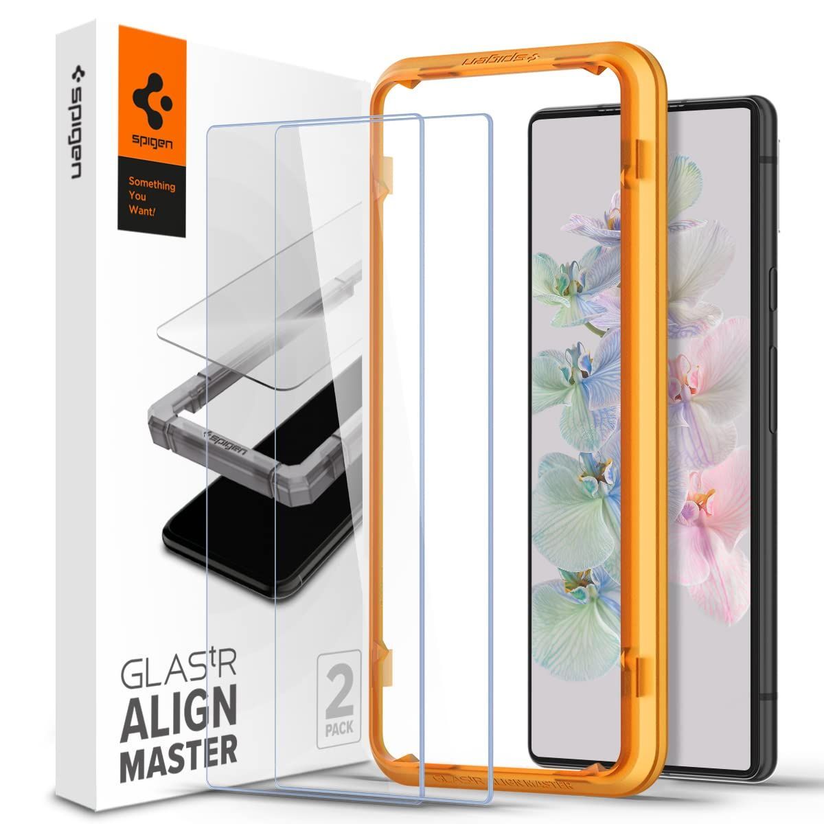 【数量限定】2枚入 フィルム 保護 対応 Pixel7 指紋認証可能 ガイド枠付き 用 7 Pixel Google ガラスフィルム AlignMaster Spigen