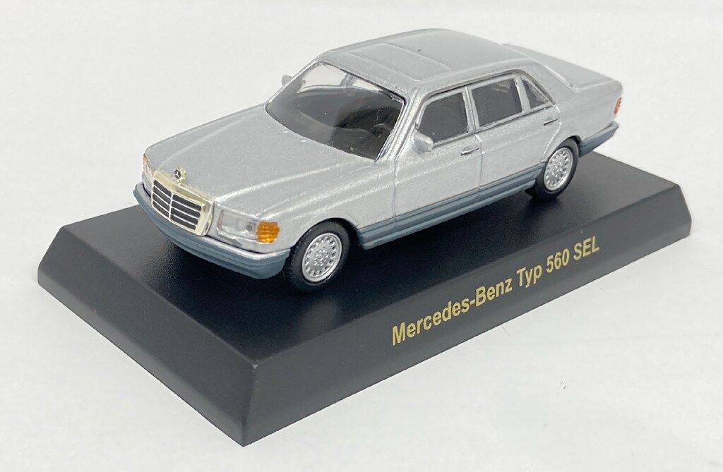京商 1/64メルセデスベンツ ミニカーコレクション 560 SEL(シルバー)
