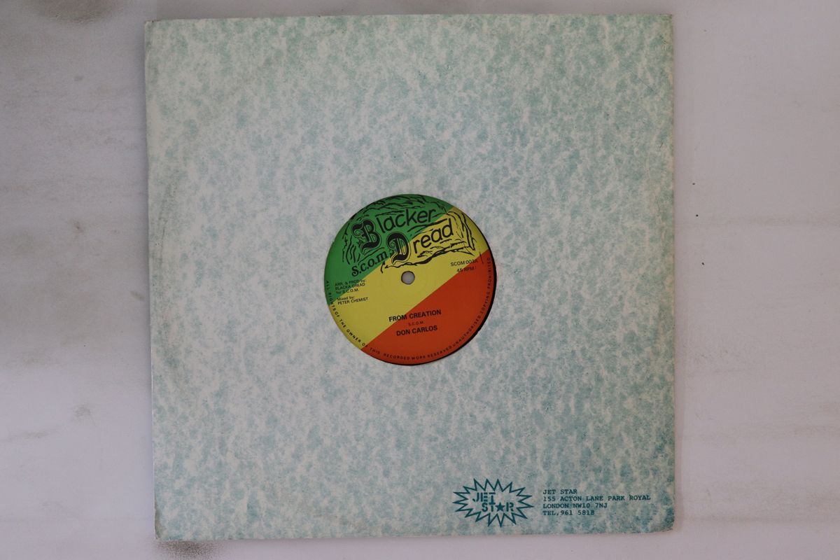 英12” Scom Band Featuring Don Carlos From Creation SCOM003 Blacker Dread |00250