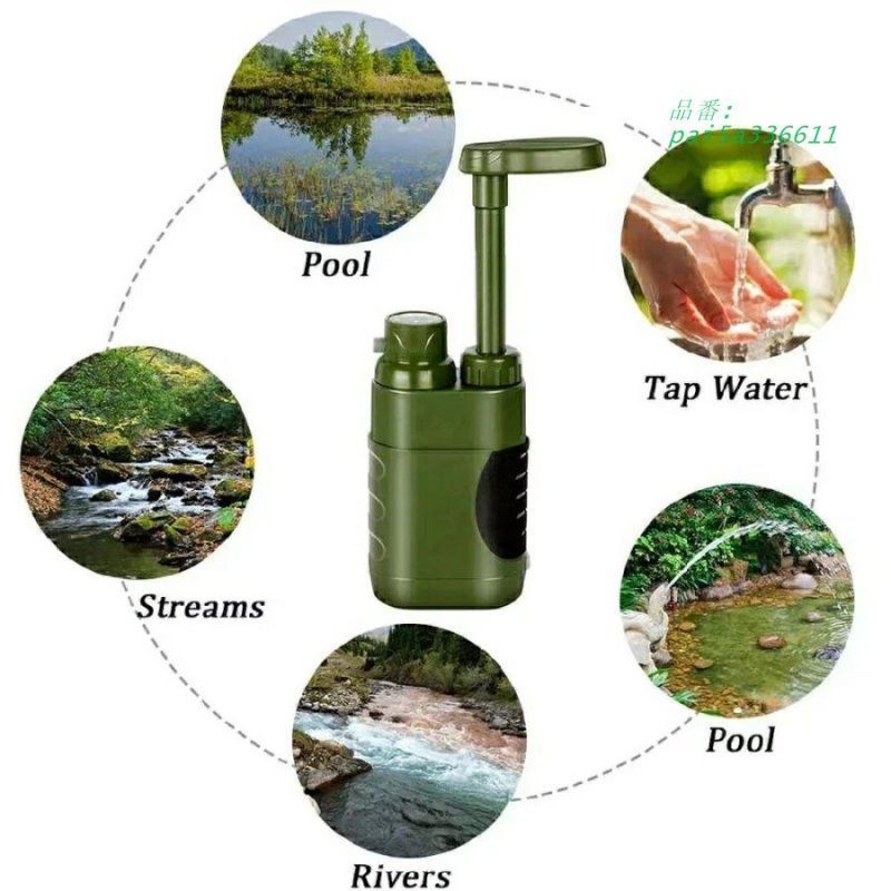 ☆5段階浄水システム　携帯浄水器　簡単水濾過　災害　アウトドア 携帯浄水器 アウトドア浄水器 屋外浄水システム 濾過器