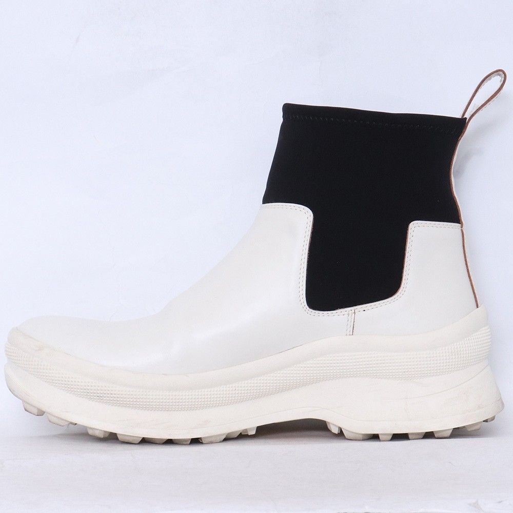JIL SANDER 23aw サイドゴアブーツ　42 JIL SANDER サイドゴアブーツ サイズ42 ホワイト - メルカリ