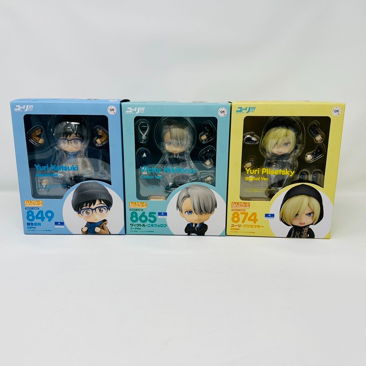 ねんどろいど ユーリ!!! on ICE プリセツキー＆ヴィクトル＆勇利 3体-