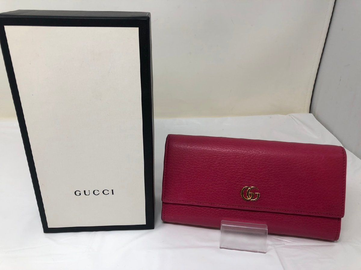 ◇GUCCI グッチ GGマーモント コンチネンタルウォレット 長財布