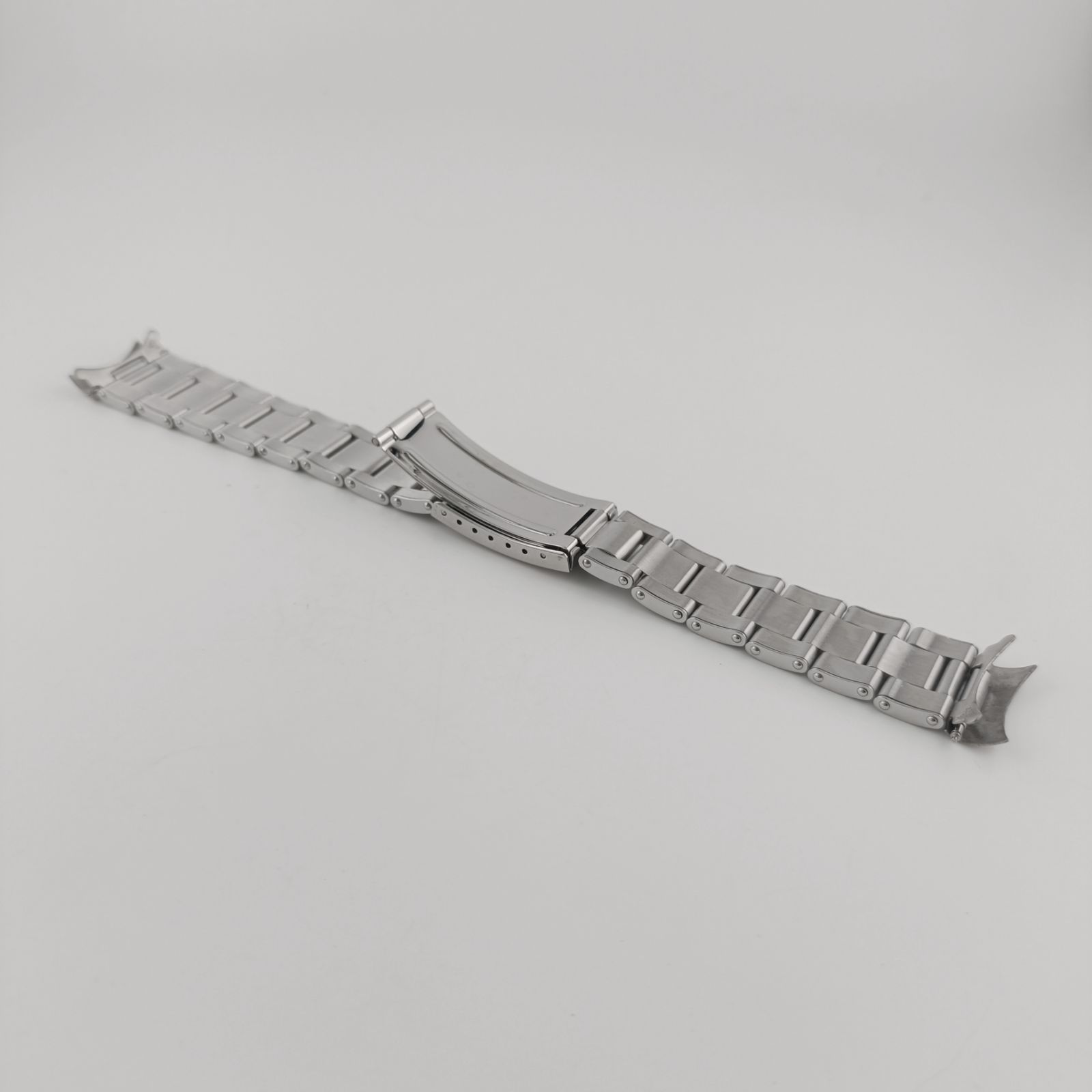 19mm 腕時計 修理交換用 社外品 リベット ブレスレット シルバー