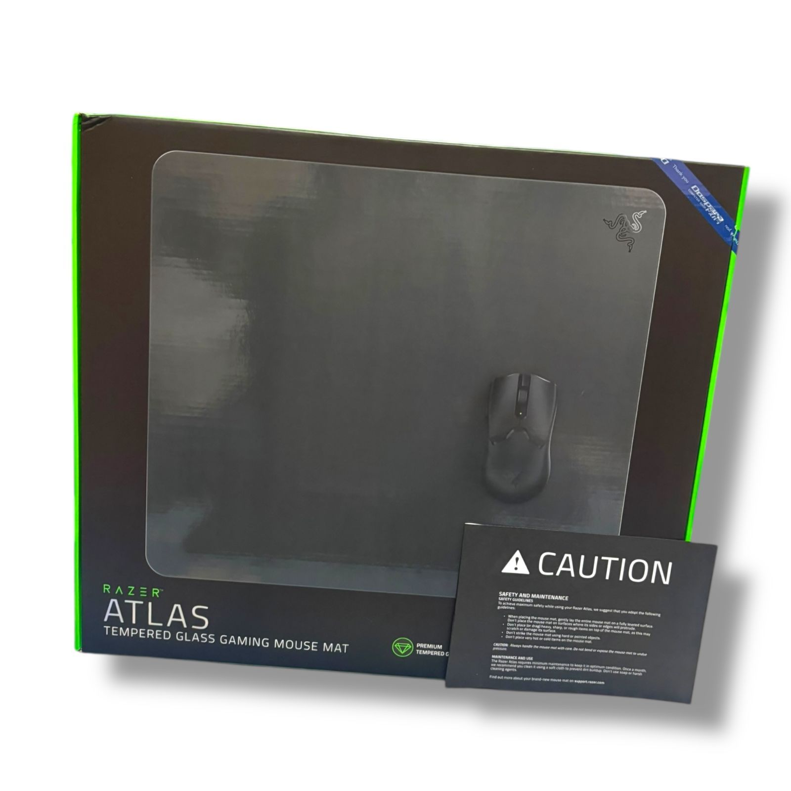 管理番号2960 Razer レイザー Atlasゲーミングマウスパッド な強化ガラス表面 マイクロエッチング加工によりオプティカルセンサー向けに最適化 端に丸みをもたせたCNCフライス加工 滑り止めラバーベース 450mm×400mm アトラス CHRISTIANNAURATH_COM_BR