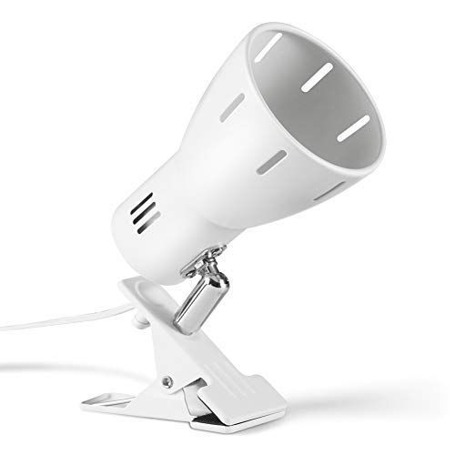 スポットライトe 26 スタンド 電気スタンド クリップ POCO 間接照明 角度調整 インテリア寝室照明 クリップライトUN コード長1 6 m金属製 E 26電球別売 White