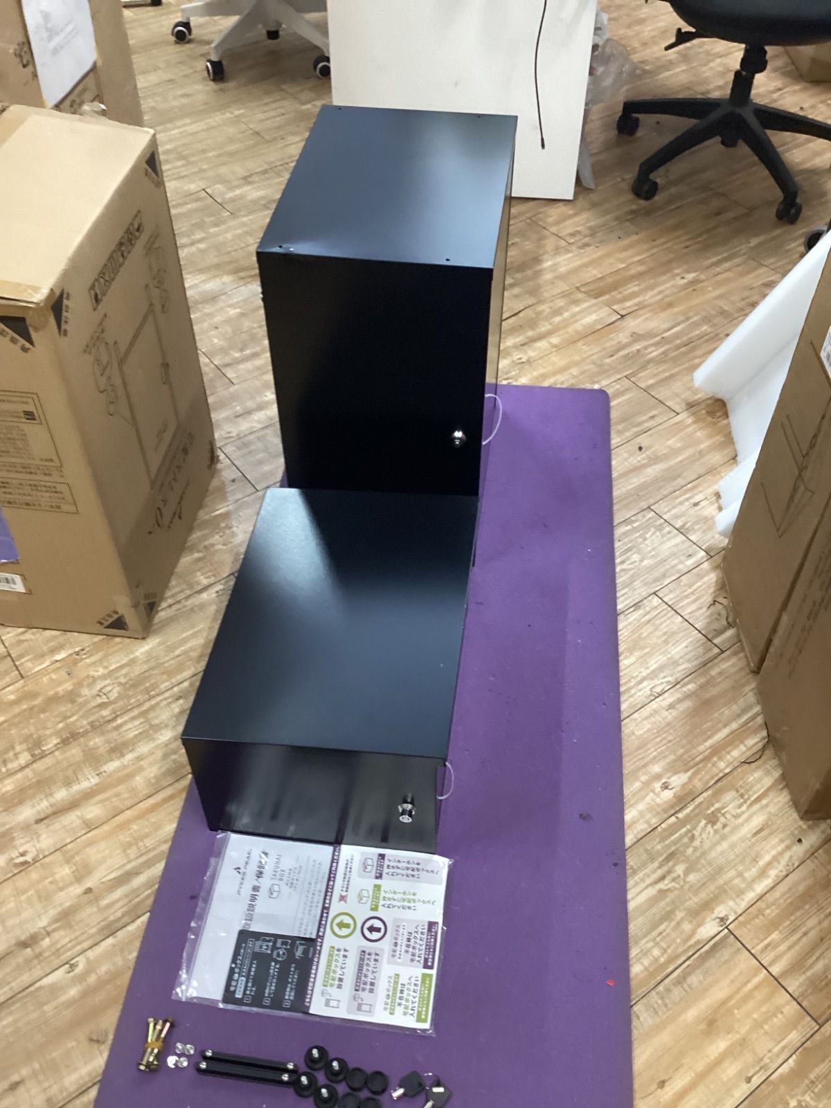 P0315 宅配ボックス デュオ ブラック 251001-4