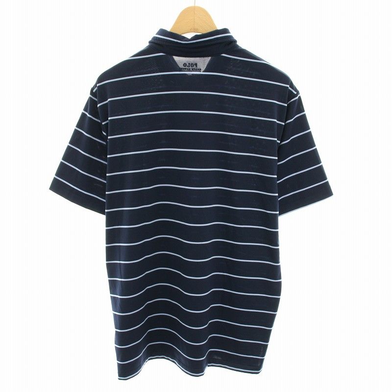未使用　POLO RALPH LAUREN ポロシャツ L ネイビー　ボーダー 中古・古着通販】POLO RALPH LAUREN (ポロ・ラルフローレン