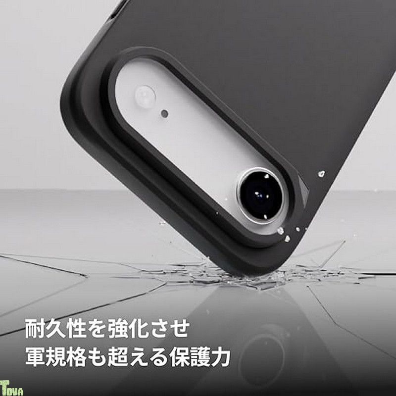 RHINOSHIELD ライノシールド MagSafe対応 iPhone 17 Pro Max対応 耐衝撃スマホケース SolidX - 強化された衝撃吸収保護 軍規格を超える落下保護 ミニマル スリムデザイン - ブラック a