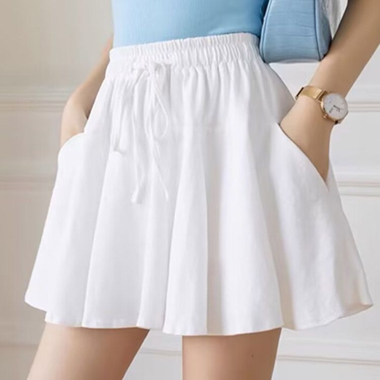 スウェット ミニスカート ポケット付き ウエストゴム ゴルフ スポーツ