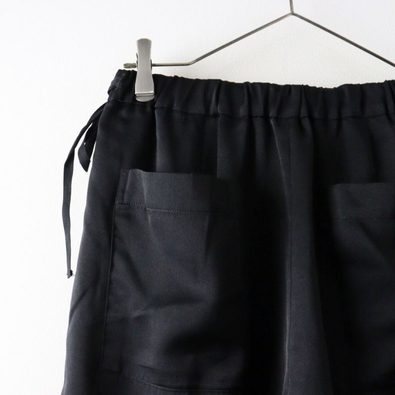 Porter des boutons/ポルテデブトン　ヘムプリーツパンツ　F ポルテデブトン Porter des boutons P-24009 シルク調