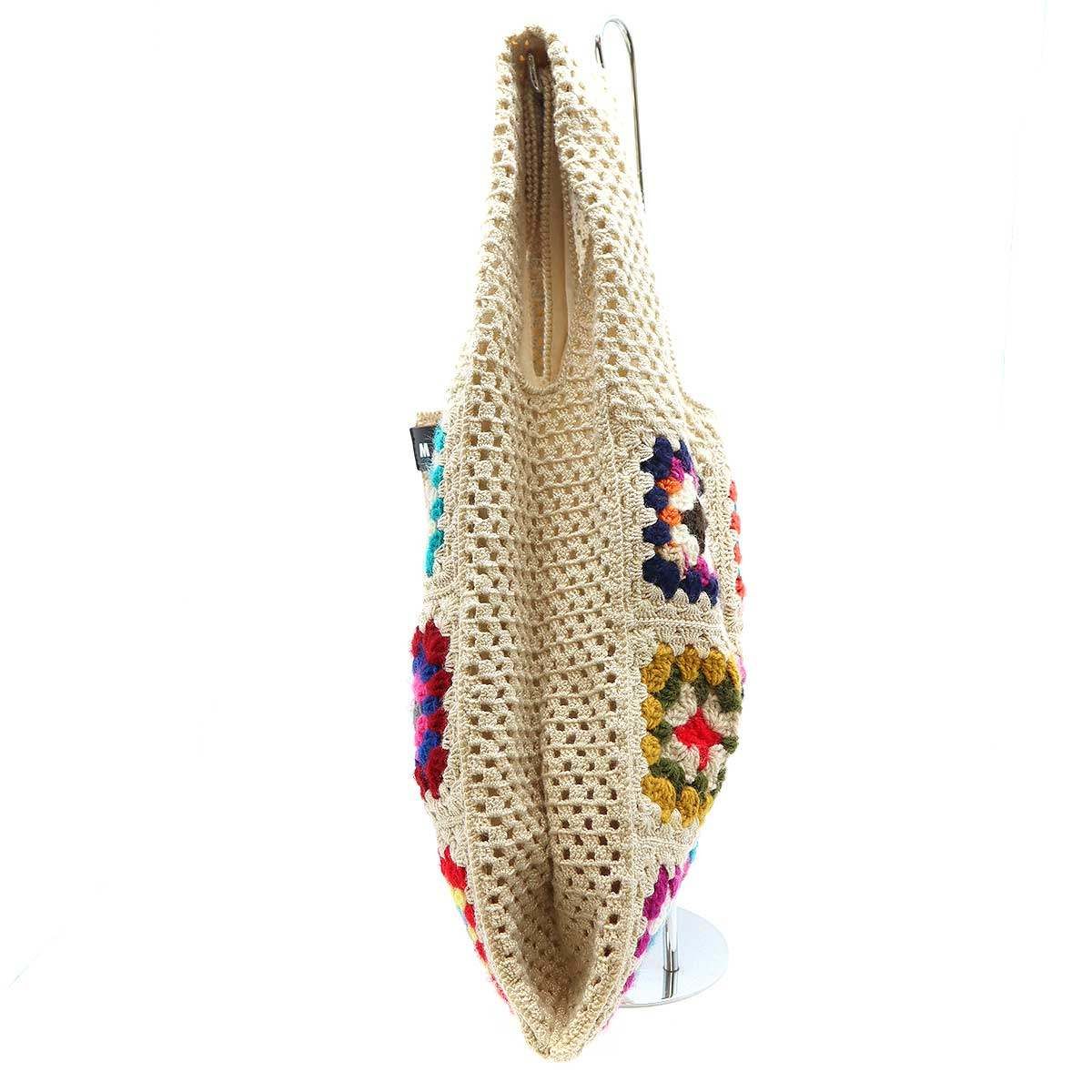 MARNI マルニ fish クロシェニットバッグ アイボリー - メルカリ