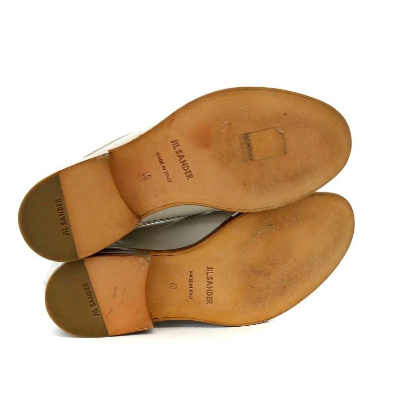 ジルサンダー JIL SANDER チャッカブーツ レースアップ レザー 40 25cm