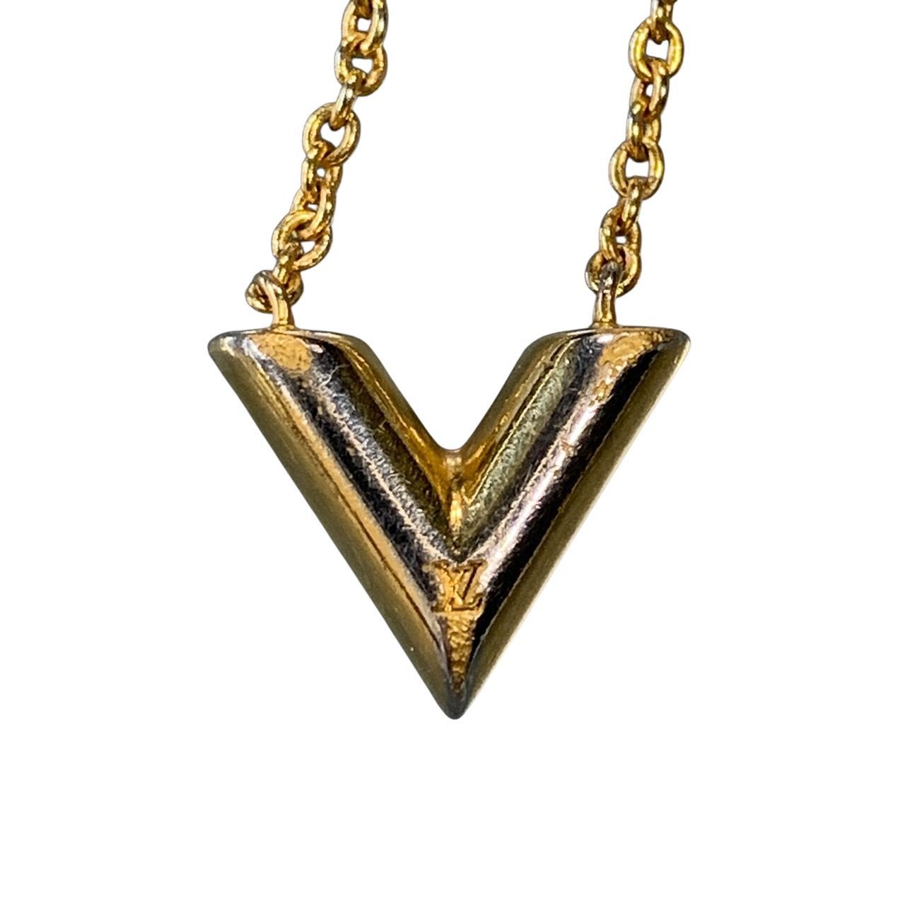 ♪2805 LOUIS VUITTON エッセンシャル V ネックレス M00857 中古