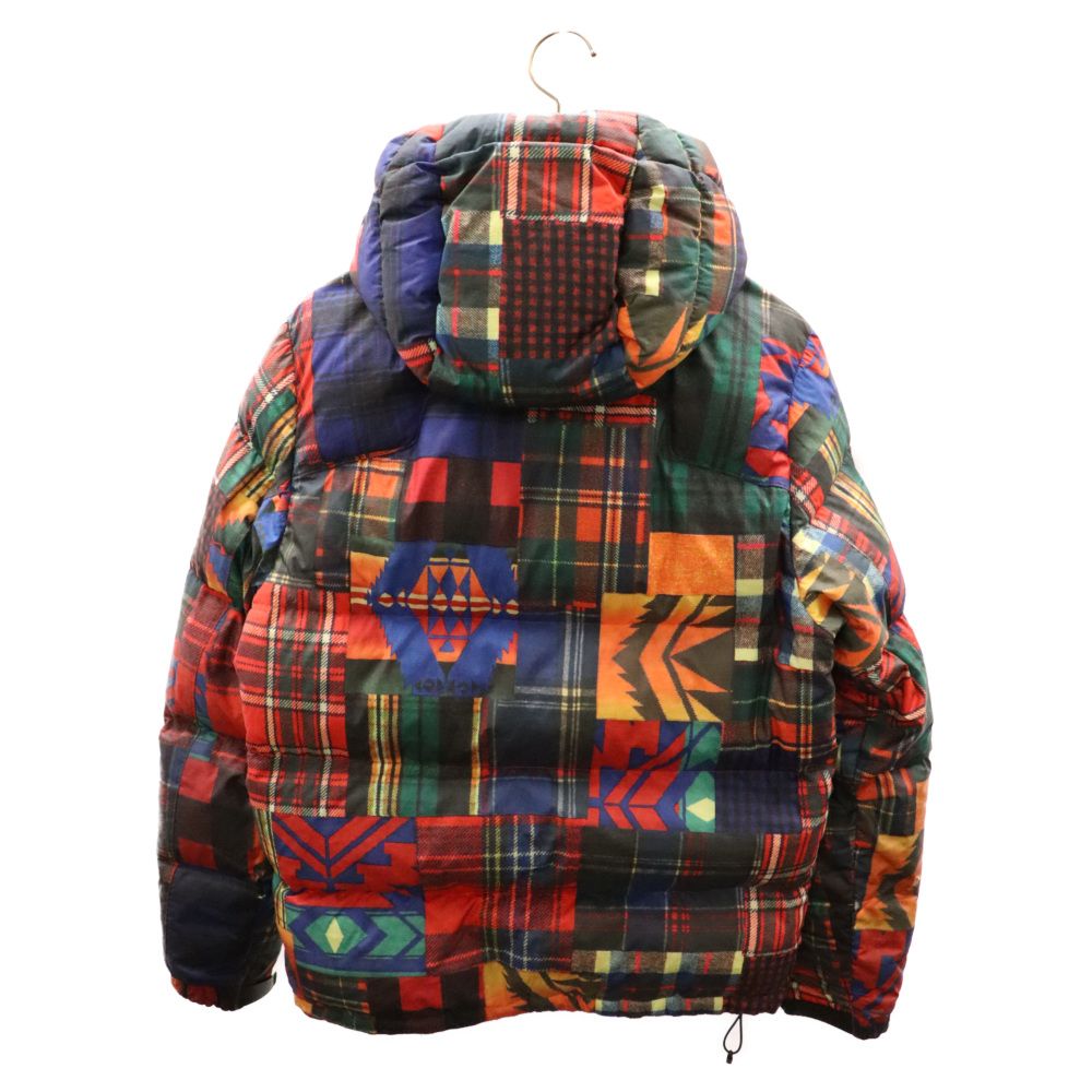 RALPH LAUREN (ラルフローレン) PATCHWORK DOWN JACKET パッチワーク柄 ダウンジャケット マルチ