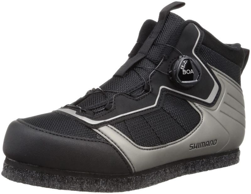 シマノ SHIMANO カットラバーピンフェルトフィットシューズ LT FS-041Q ブラック 25.5
