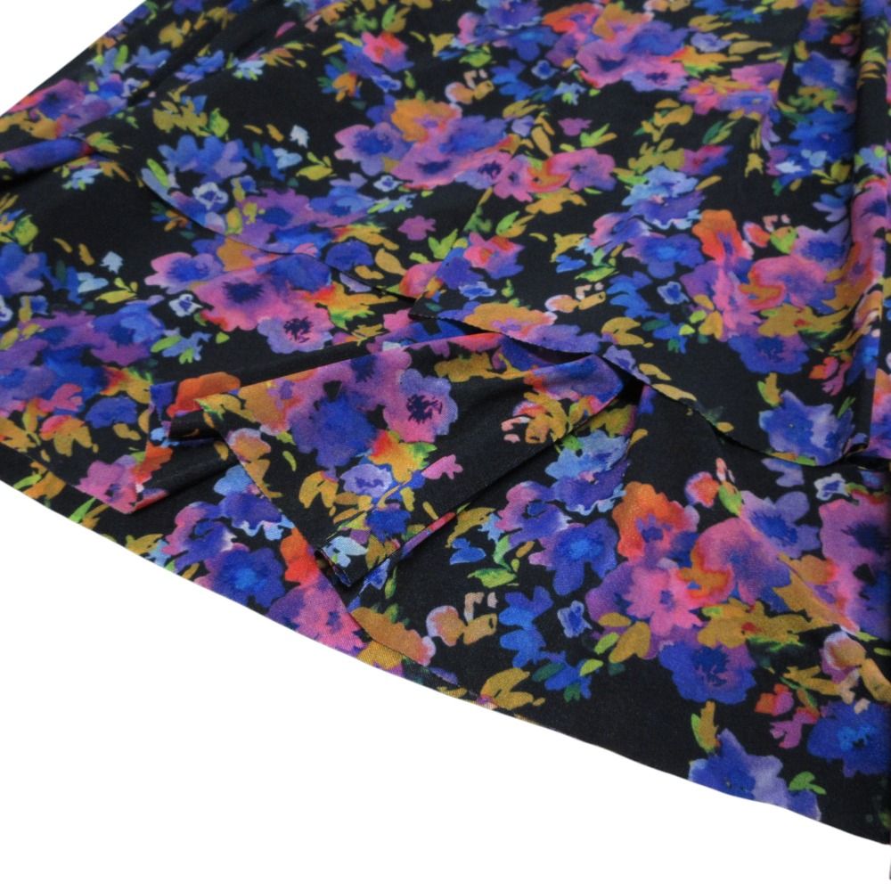 21AW VETEMENTS ヴェトモン フラワープリント ギャザー イージーフ スカート サイズS マルチ レディース 古着 SIROKUMA-CORPORATION_COM