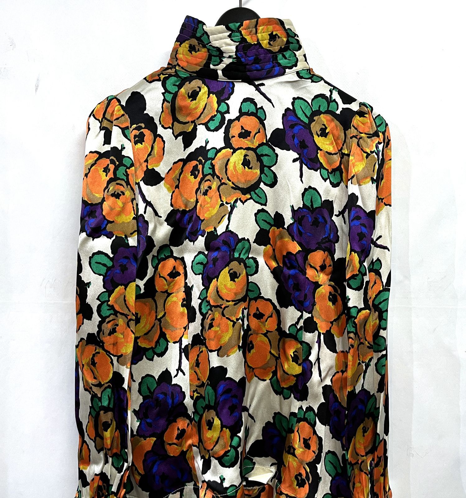 DRIES VAN NOTEN シルク フラワーゴブラン織り風 ボレロ ブラウス org.jpg