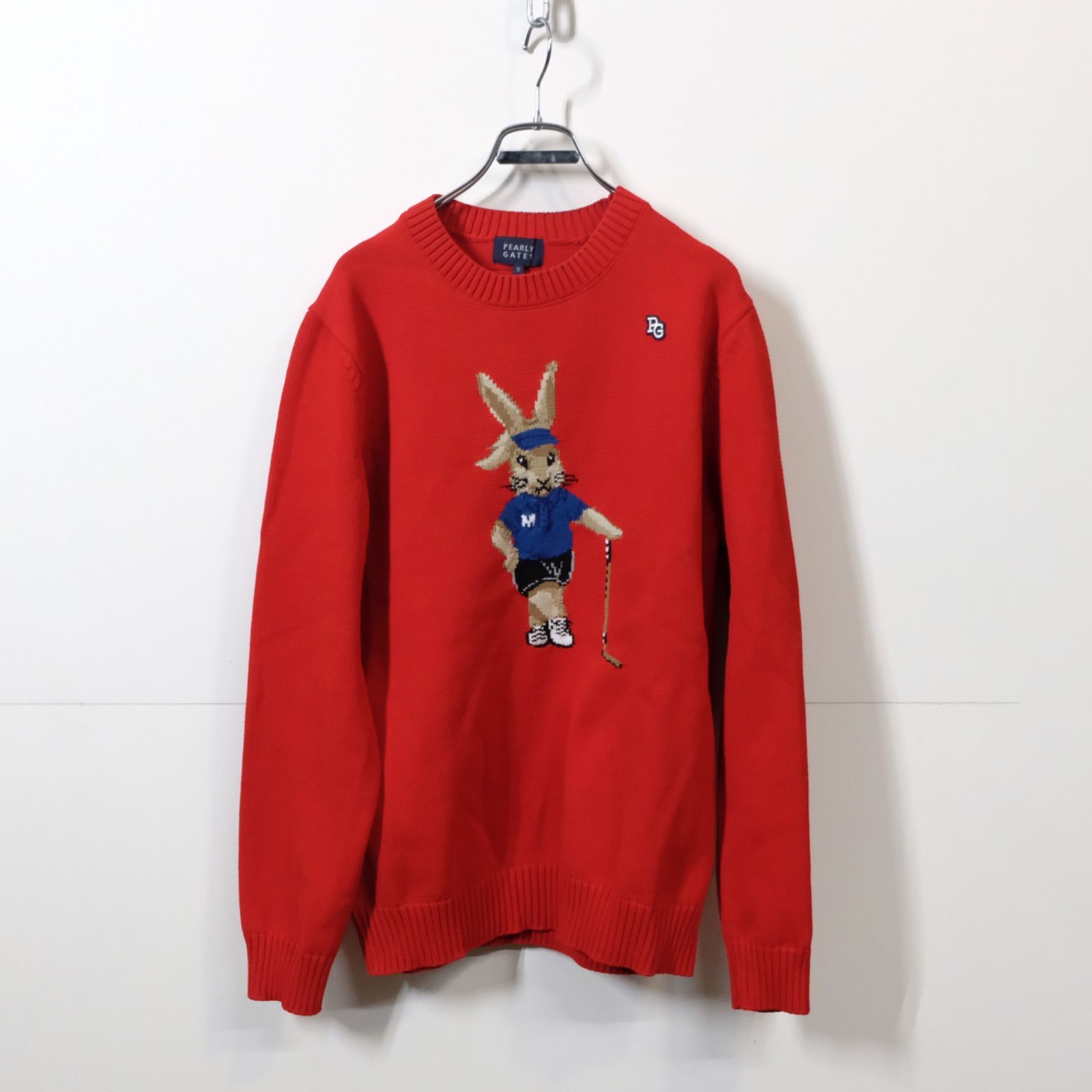 PEARLY GATES × MOMOKO UEDA 23AW インターシャクルーネックニット 5