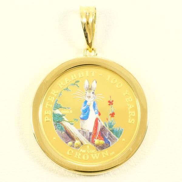 ピーターラビット24k\18kコインペンダントヘッド1/20oz 楽天市場】【限定商品】K24/K18YG コイン ピーターラビット™ 1