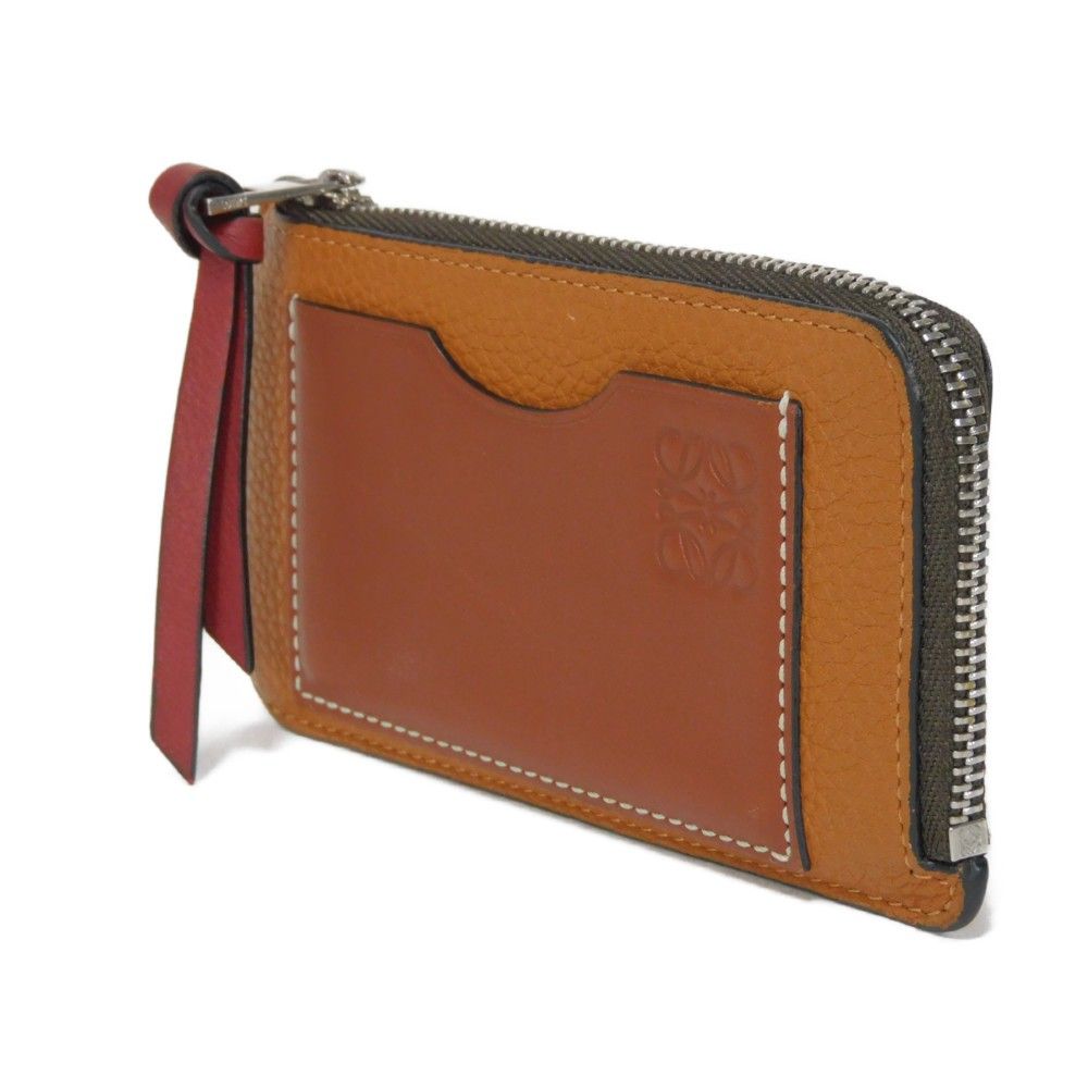 LOEWE 超美品 ロエベ アナグラム コインカードホルダー L字