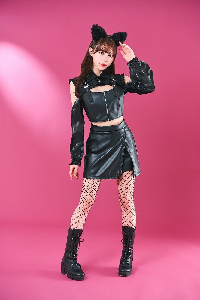 トッピングトップス ベルトキャット [黒猫 コスプレ ブラックキャット