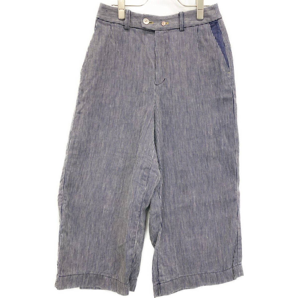 Pallas Palace パラスパレス 23年製 PFPT-3476B ストライプ ガウチョパンツ 2