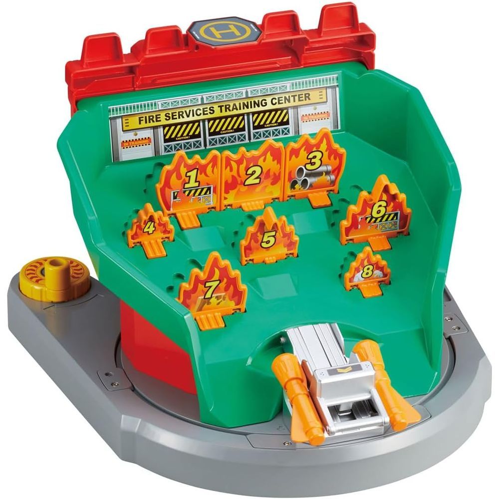 【新作登場，セール】 タカラトミー トミカワールド ぐるっとチェンジ!サウンド消火訓練所 ミニカー おもちゃ 3歳以上 トミカ