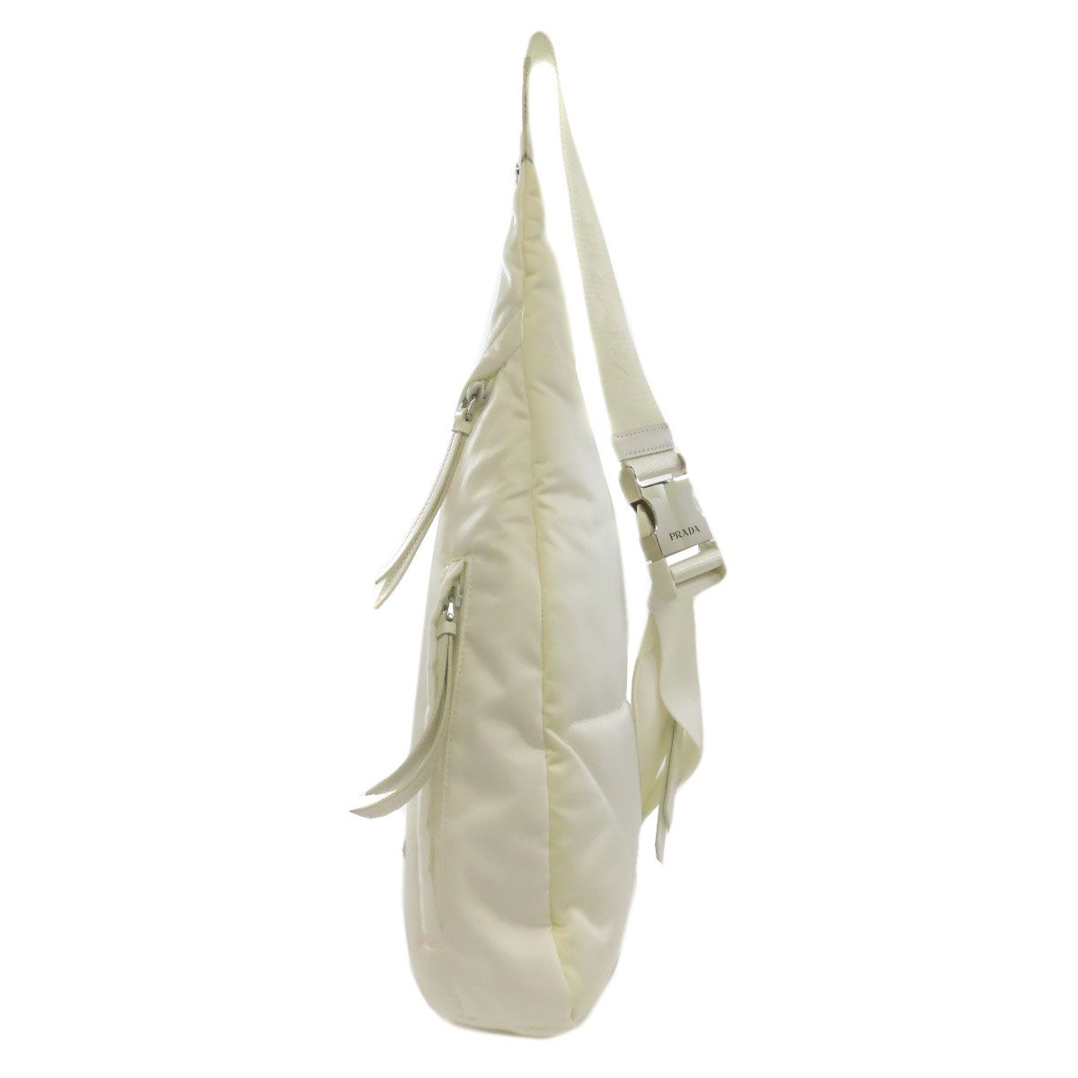 PRADA プラダ ロゴ金具 ボディバッグ ナイロン レディース [中古