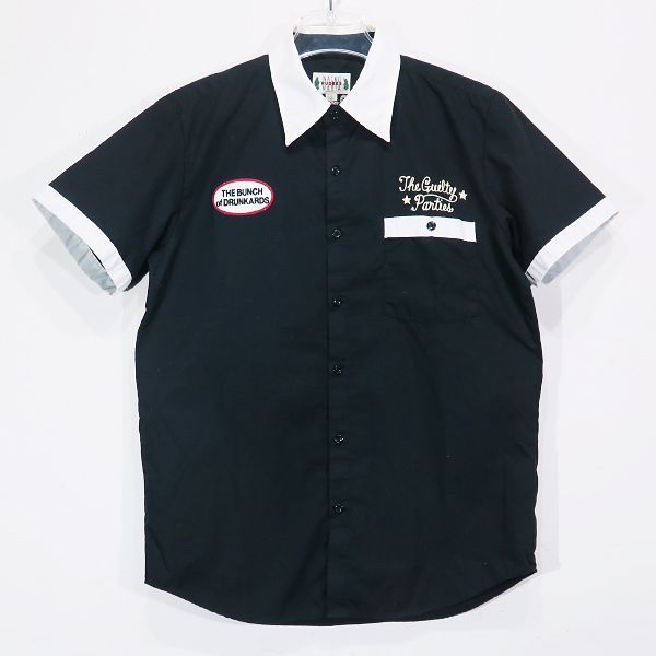 WACKO MARIA ワコマリア GUILTY PARTIES S/S BOWLING SHIRT ギルティーパーティーズ ボーリング シャツ ブラック ショートスリーブ 半袖