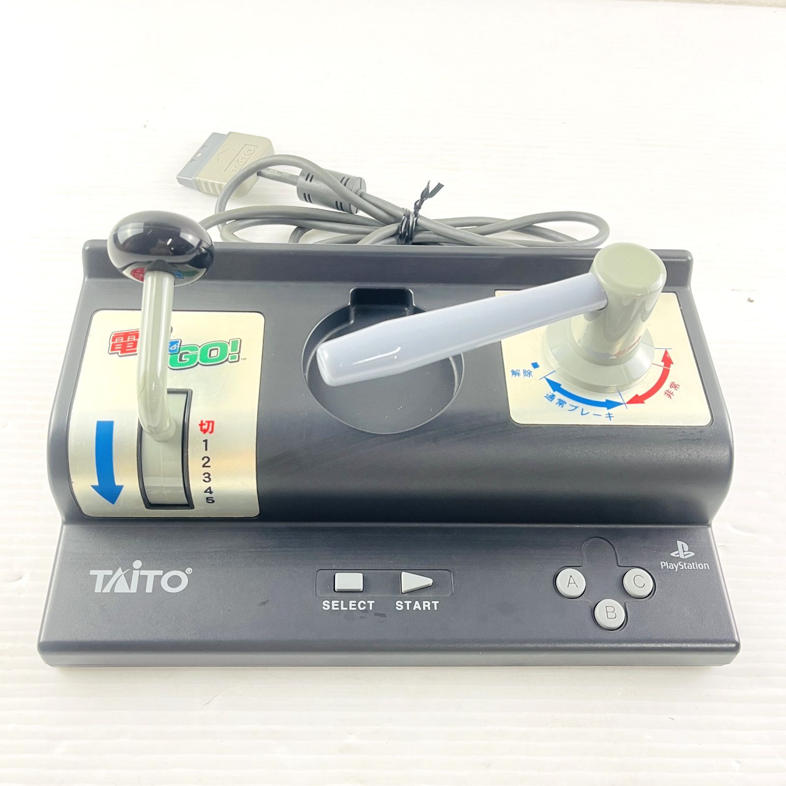 ◇373【ソフトあり／動作OK】TAITO PS 電車でGO!2 プレミアムパック TCPS-10004 特製コントローラ SLPH-00051 ソフト SLPM-86141 箱 説明書 プレステ PlayStation タイトー