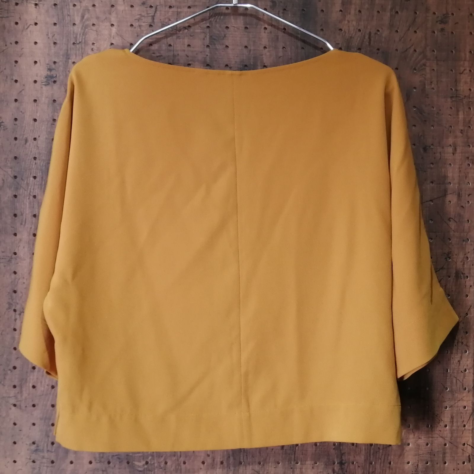 【待望★】 UNIQLO 231 レディースS ドレープブラウス（七分袖） ユニクロ ボール