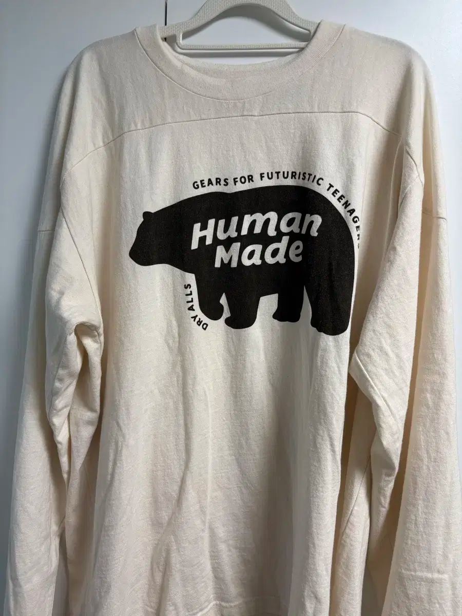 HUMAN MADE ヒューマンメイド ベージュ 長袖 Tシャツ