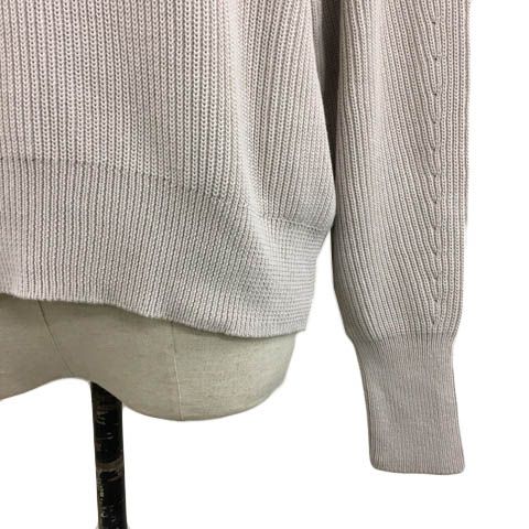 UNITED ARROWS green label relaxing - green label relaxing(グリーンレーベルリラクシング) 長袖セーター レディース - グレー×白 レース Sweater｜KNITWEAR｜グリーンレーベル リラクシング（green