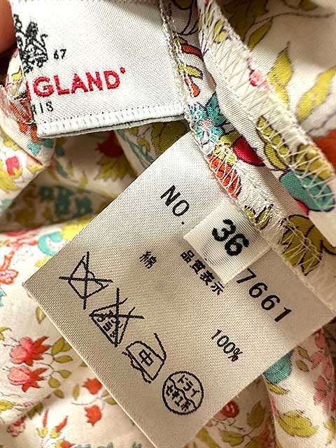 中古】OLD ENGLAND オールドイングランド トップス ブラウス 小花柄 